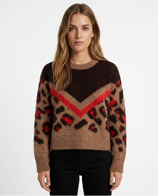 MARIA - JERSEY DE PUNTO LEOPARDO